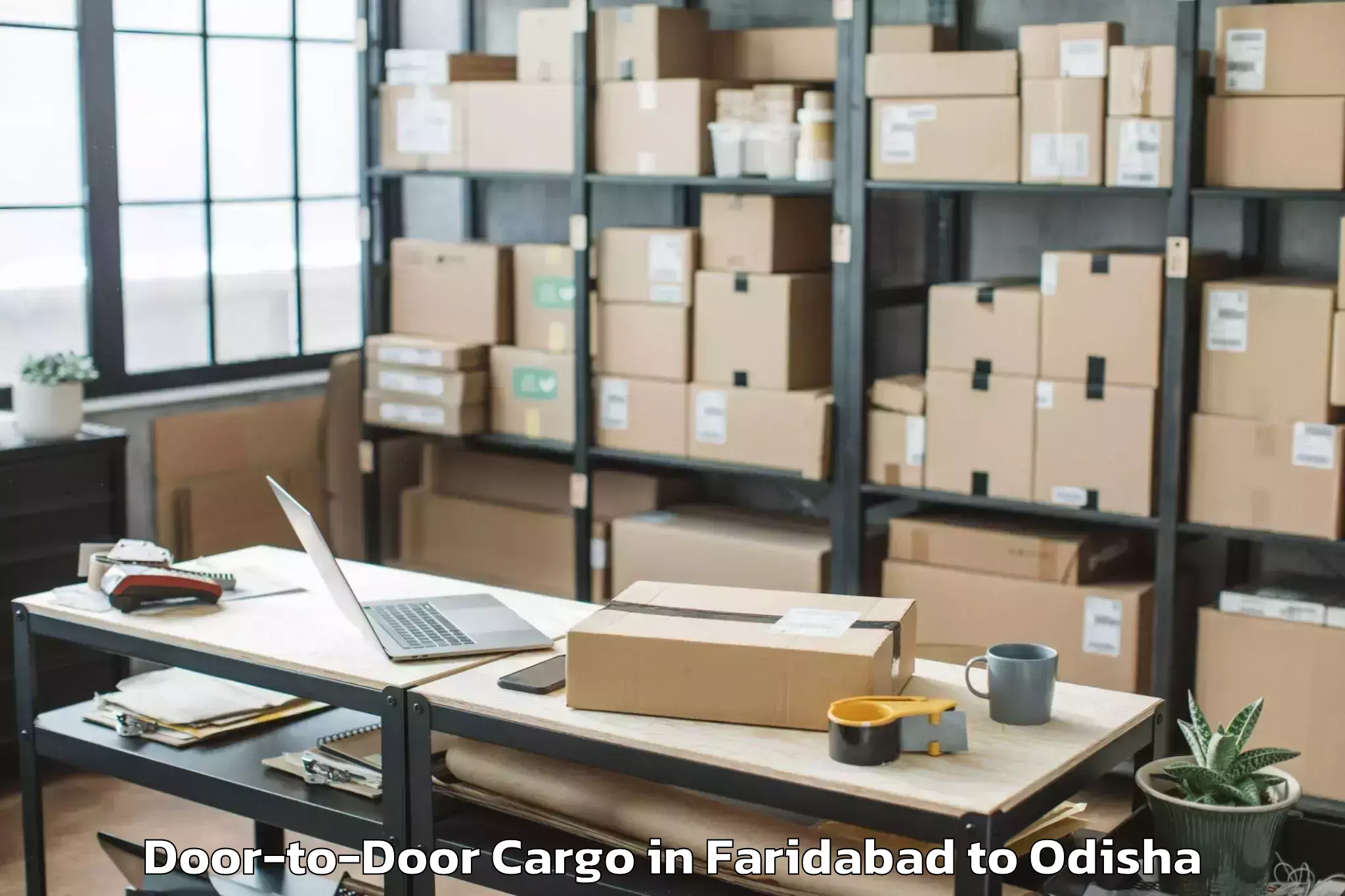 Efficient Faridabad to Bampada Door To Door Cargo